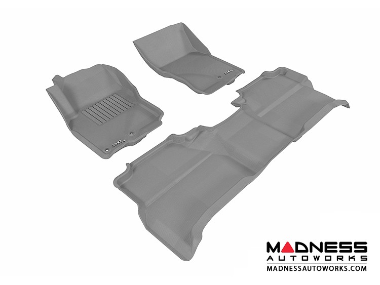 Nissan Frontier Crew Cab Floor Mats (Set of 3) Gray by 3D MAXpider